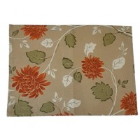 Jogo Americano Floral Laranja 